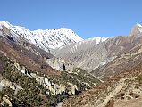 08 Trail After Khangsar With La Grande Barriere Ahead On Trek To Tilicho Tal Lake